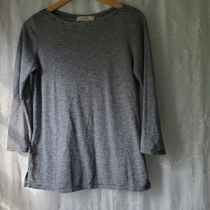Ann Taylor Loft striped 3/4 sleeve